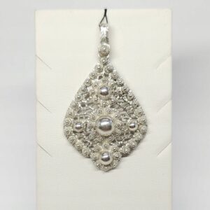 Srebrny ażurowy wisiorek z kulkami, srebro pr. 0,800