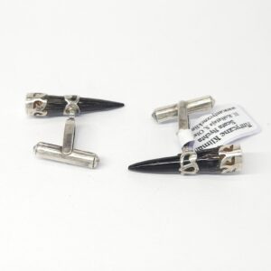 Srebrne spinki do mankietów - róg, srebro pr. 0,925