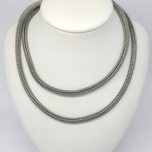 Srebrny naszyjnik - linka, srebro pr. 0,800, obw. 60cm